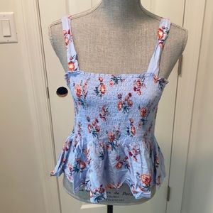 Blue Floral Top
